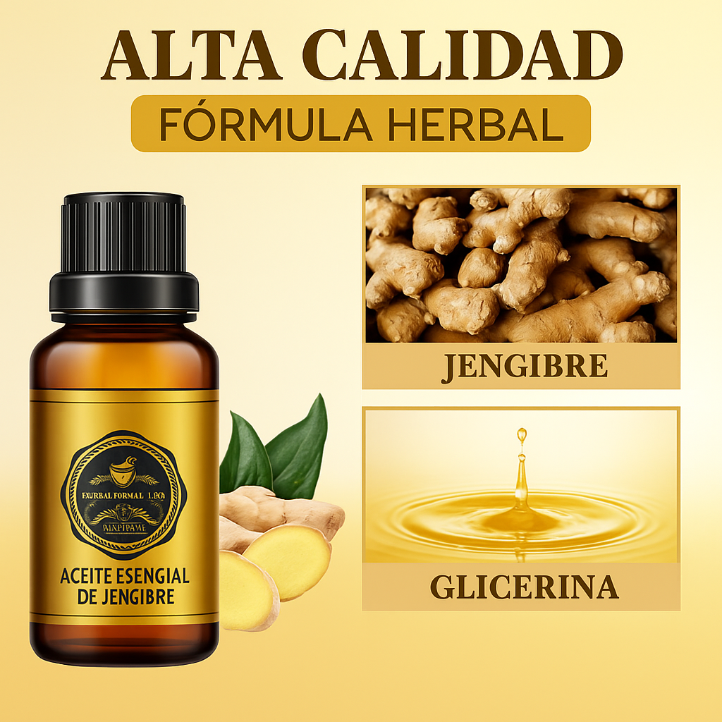 Aceite de jengibre para el drenaje linfático - Promoción del último día