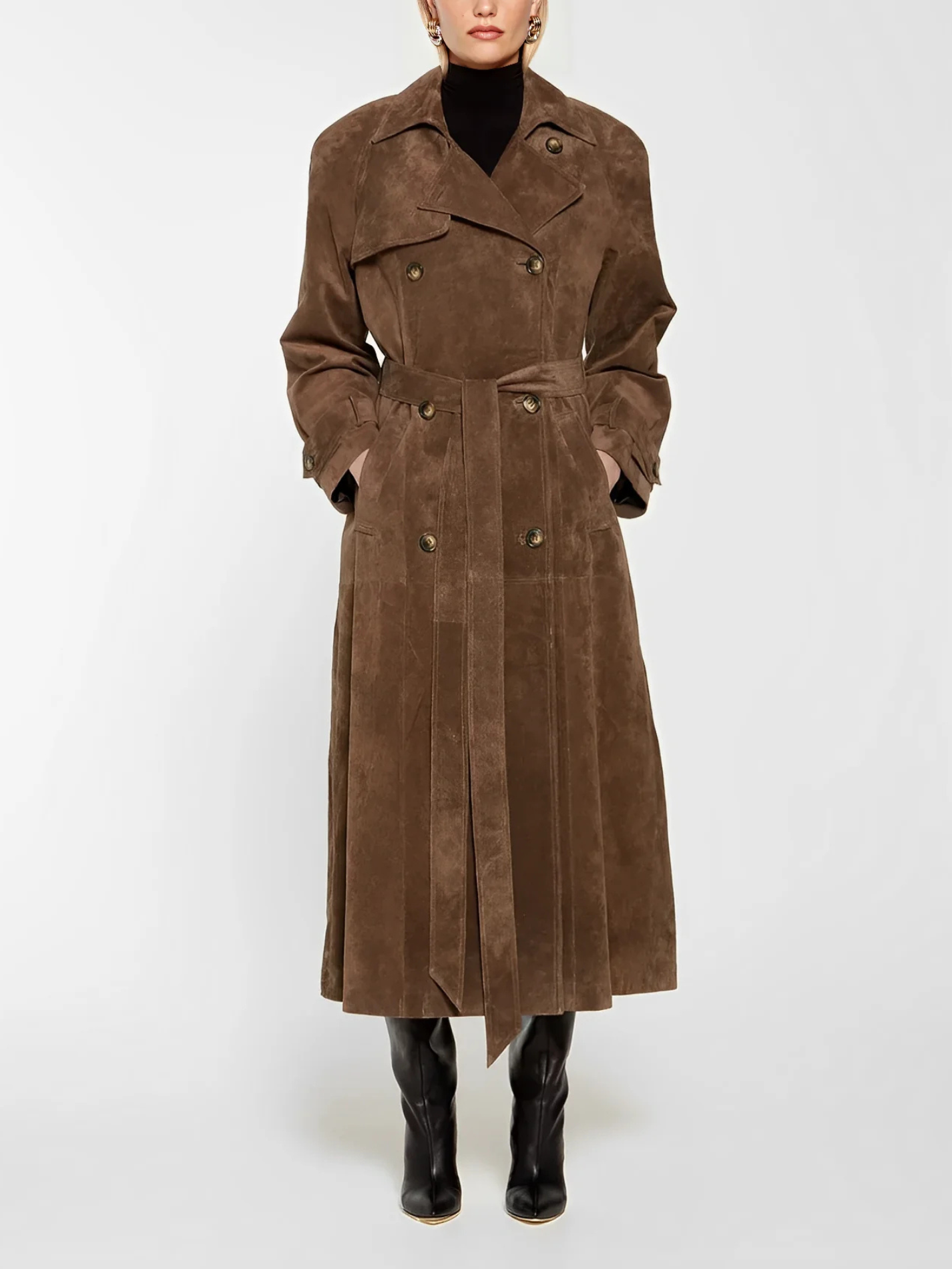 Veloura | Elegant Trenchcoat i Ruskind